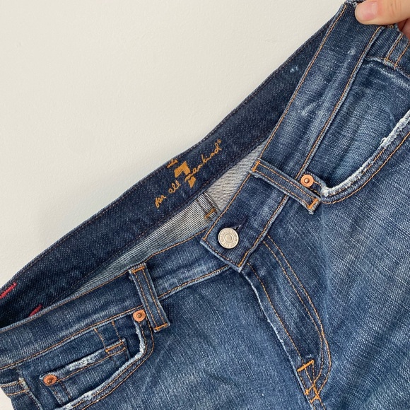 7 For All Mankind low-rise flare jeans size 28 - Picture 4 of 8